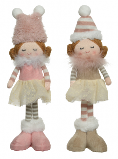 Figurina decorativa - Big - Polyester with Fur and Hat Pink - doua modele - pret pe bucata