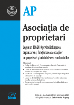 Asociatia de proprietari. Editia a 4-a actualizata la 3 octombrie 2023