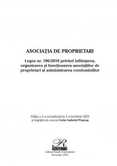 Asociatia de proprietari. Editia a 4-a actualizata la 3 octombrie 2023