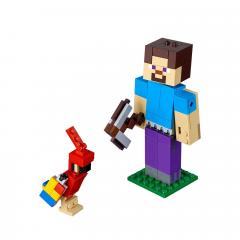 LEGO Minecraft - Steve BigFig cu papagal (21148)
