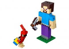 LEGO Minecraft - Steve BigFig cu papagal (21148)