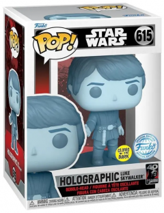 Figurina - Glow in the Dark - Star Wars - Holographic Luke Skywalker