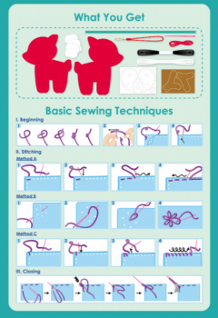 Set de cusut - Primul meu Breloc, Caprioara