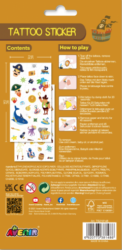 Set tatuaje - Pirati