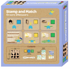 Set creativ cu stampile - Dinozauri