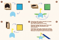 Set creativ cu stampile - Dinozauri