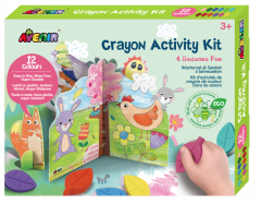 Set creativ cu creioane colorate - Distractie in 4 anotimpuri