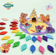 Set creativ cu creioane colorate - Distractie in 4 anotimpuri