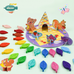 Kit de activitati cu creioane colorate - La picnic