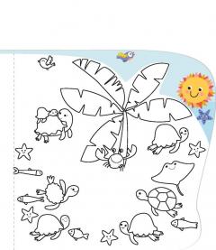 Set de pictat cu apa, stikere si jocuri - Subacvatic