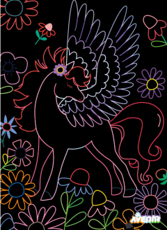 Set creativ - 4 cai inaripati pegas