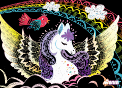 Set creativ - 4 cai inaripati pegas