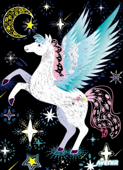 Set creativ - 4 cai inaripati pegas