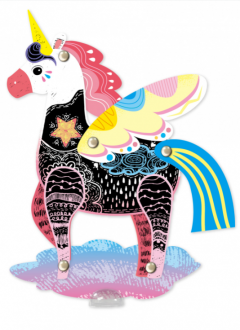 Set creativ de razuit - Unicorni in miscare