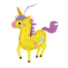 Set de cusut, tehnica siretului - Primul meu pandantiv - Unicorn