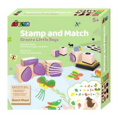 Set creativ cu stampile - Stamp and Match - Insecte