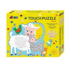 Puzzle tactil din lemn - Scratch - Ferma