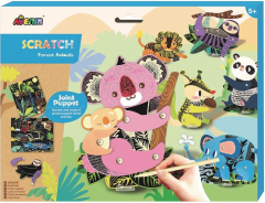 Set creativ de razuit - Animale din padure