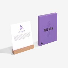 Wisdom Display Cards with Beech Wood Stand