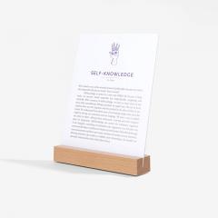 Wisdom Display Cards with Beech Wood Stand