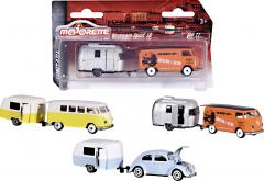 Macheta - Masinuta vintage cu rulota (mai multe modele)