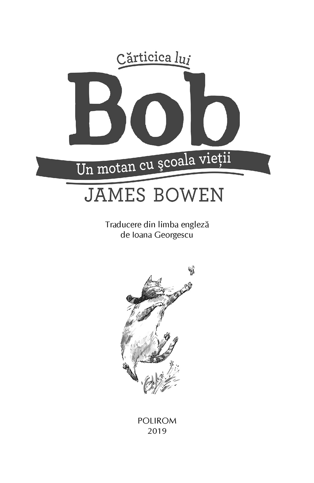 delicacy Prospect Contempt Carticica lui Bob, un motan cu scoala vietii - James Bowen