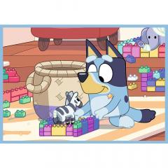 Puzzle 4in1 - Bluey si lumea ei