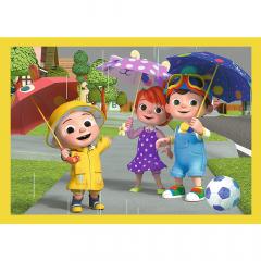 Puzzle 4in1 - Cocomelon prezentarea familiei