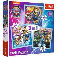 Puzzle 3in1 - Patrula catelusilor