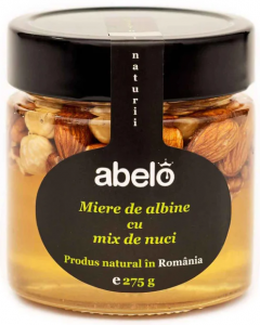 Miere de albine cu mix de nuci, 275 g