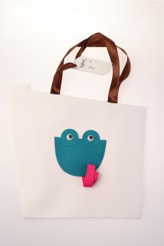 Punga cadou - Avangard Big Kraft - Broscuta - Alb