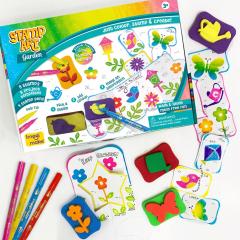 Set creativ - Stampile - Gradina