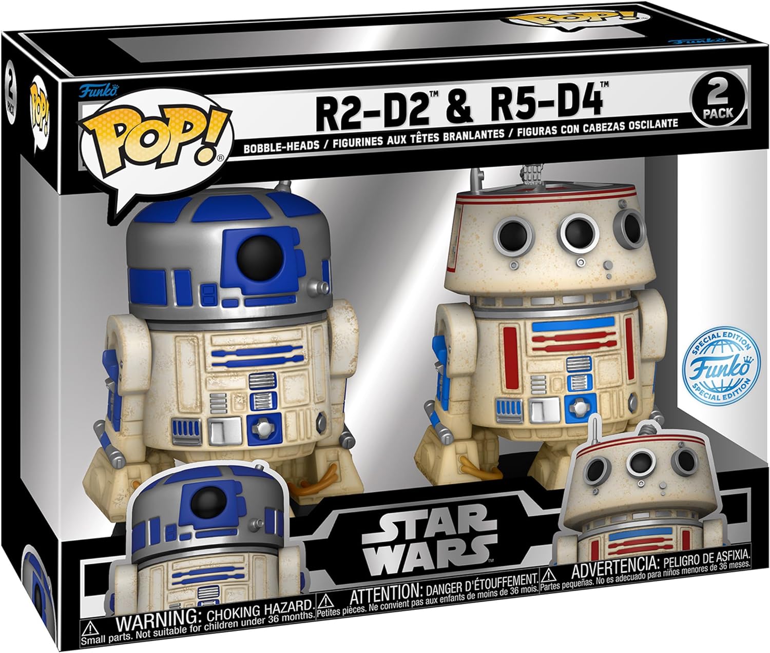 Set 2 figurine - Star Wars - R2-D2 & R5-D4 - Special edition