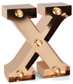 Lampa - Mini Letter - X