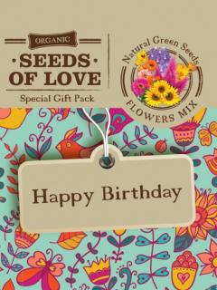 Felicitare Eco - Seeds of Love - Happy Birthday