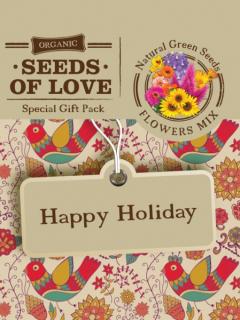 Felicitare Eco - Seeds of Love - Happy Holiday