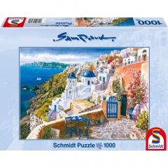 Puzzle 1000 piese - Sam Park - View from Santorin