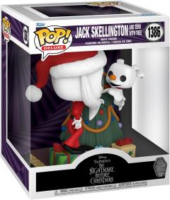 Figurina - Pop! Deluxe The Nightmare Before Christmas: Jack Skellington and Zero (with Tree)