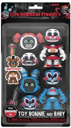 Set 2 figurine - Five Nights at Freddy's - Bonnie & Baby