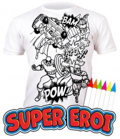 Tricou - Super Eroi, 7-8 ani