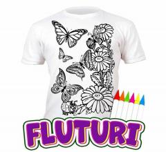 Tricou - Fluturi, 7-8 ani