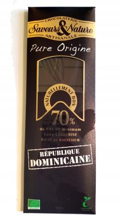 Ciocolata neagra - Table Noir 70% Republica Dominicana Bio