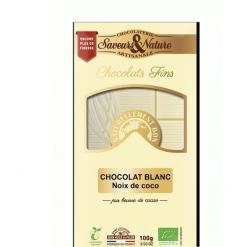 Ciocolata alba - Noix coco 100g Bio