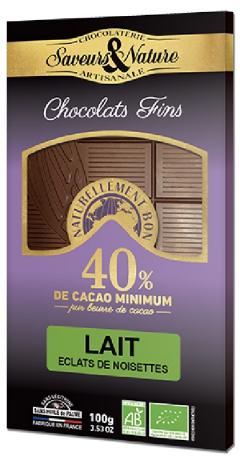 Tableta de ciocolata cu lapte si alune - BIO