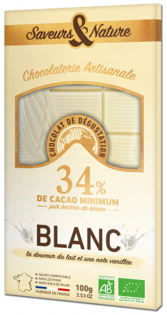 Ciocolata alba BIO - Blanc