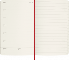 Agenda 2024 - Precious & Ethical Planner with Gift Box - 12-Month, Weekly - Faux Snakeskin - Large, Vegan Soft Cover - Red