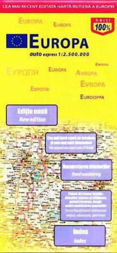 Harta Europa. Auto express