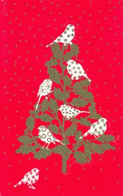 Felicitare - Holly Tree Tri-Fold