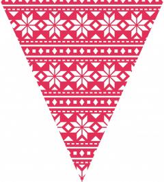 Decoratiune Craciun - Caribou Christmas Bunting