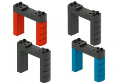 Set de constructie - Elevated Railroad Bridge Building Block Set